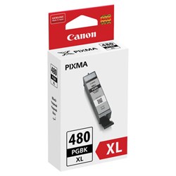 Картридж струйный CANON (PGI-480PGBK XL) для PIXMA TS704 / TS6140, пигмент черный, ресурс 400 страниц, оригинальный, 2023C001 - фото 13116710