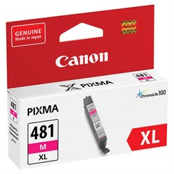 Картридж струйный CANON (CLI-481M XL) для PIXMA TS704 / TS6140, пурпурный, ресурс 474 страницы, оригинальный, 2045C001 - фото 13116716