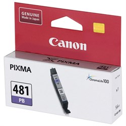 Картридж струйный CANON (CLI-481PB) для PIXMA TS8140/TS8240/TS9140, фото синий, ресурс 1660 страниц, оригинальный, 2102C001 - фото 13116784
