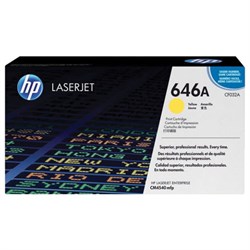 Картридж лазерный HP (CF032A) ColorLaserJet CM4540, №646A, желтый, оригинальный, ресурс 12 500 страниц - фото 13116854