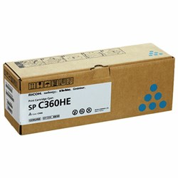 Картридж лазерный RICOH (SP C360HE) для Ricoh SP C360SFNw/C361SFNw, голубой, оригинальный, ресурс 6000 страниц, 408185 - фото 13116977