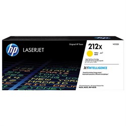 Картридж лазерный HP (W2122X) Color LaserJet M554/M555, №212X, желтый, оригинальный, ресурс 10 000 страниц - фото 13117115