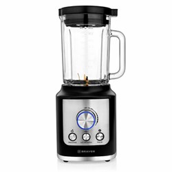 Блендер стационарный BRAYER BR1200BK, 1600 Вт, 2 скорости, чаша 1,8 л, пластик, черный/серебро - фото 13122255