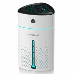 Увлажнитель воздуха ERGOLUX ELX-HUM01-C01, объем бака 1 л, 5 Вт, подсветка, белый - фото 13123799