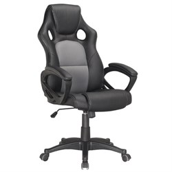 Кресло компьютерное BRABIX "Rider Plus EX-544" КОМФОРТ, экокожа, черное/серое, 531582 - фото 13125694