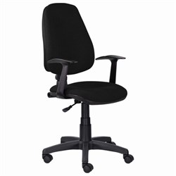 Кресло BRABIX "Comfort MG-321", регулируемая эргономичная спинка, ткань, черное, 532556 - фото 13127224