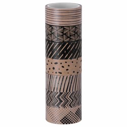 Клейкие WASHI-ленты для декора КОФЕЙНЫЕ ЦВЕТА, 15 мм х 3 м, 7 цветов, рисовая бумага, ОСТРОВ СОКРОВИЩ, 661706 - фото 13133984