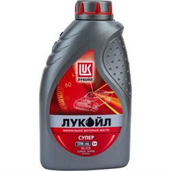 Моторное масло Лукойл СУПЕР SAE 15W-40, API SG/CD - фото 13192150