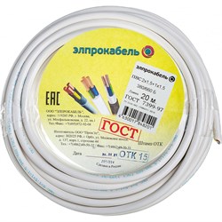 Гибкий круглый провод ПВС ЭлПроКабель 4630017848201 - фото 13199325
