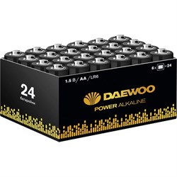 Алкалиновая батарейка Daewoo LR 6 Power Alkaline Pack-24 - фото 13210975