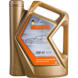 Полусинтетическое моторное масло Роснефть Maximum 10W-40 SG-CD - фото 13215905