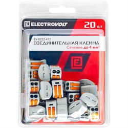 Универсальная двухпроводная клемма ELECTROVOLT 222-412 - фото 13216433