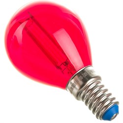 Светодиодная лампа Uniel LED-G45-5W/RED/E14 GLA02RD - фото 13233429