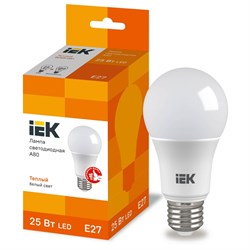 Светодиодная лампа IEK LLE-A80-25-230-30-E27 - фото 13234757