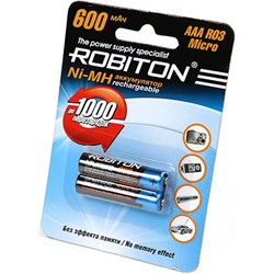 Аккумулятор Robiton 600MHAAA-2 - фото 13245109