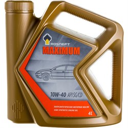 Полусинтетическое моторное масло Роснефть Maximum 10W-40 SG-CD - фото 13252613