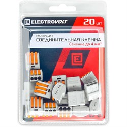 Универсальная трехпроводная клемма ELECTROVOLT 222-413 - фото 13274315