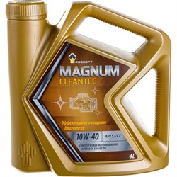 Синтетическое моторное масло Роснефть Magnum Cleantec 10W-40 SJ-CF - фото 13275257