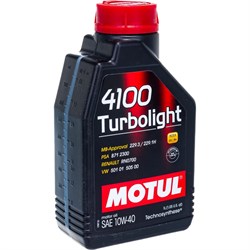 Моторное масло MOTUL 4100 Turbolight 10W40 - фото 13294829