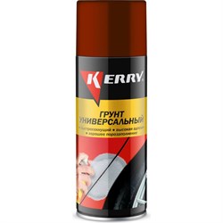 Автомобильный грунт KERRY коричневый аэрозоль, 520 мл - фото 13294860