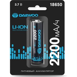 Аккумулятор Daewoo 18650 2200мАч 10А BL-1 Li-Ion - фото 13294990