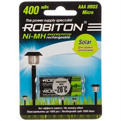Аккумулятор Robiton 400MHAAA-2 SOLAR - фото 13295074