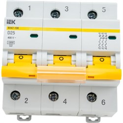 Автоматический выключатель IEK ВА47-100 - фото 13300218