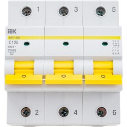 Автоматический выключатель IEK ВА47-150 - фото 13345618