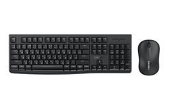 Комплект беспроводной Dareu MK188G Black (черный), клавиатура LK185G (мембранная, 104кл, EN/RU) + мышь LM106G (DPI 1200), ресивер  2,4GHz - фото 13365199
