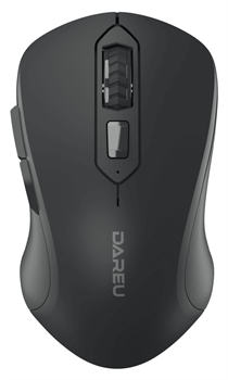 Мышь беспроводная Dareu LM115B Black (черный), DPI 800/1200/1600, подключение: ресивер 2.4GHz + Bluetooth, размер 107x59x38мм - фото 13365269