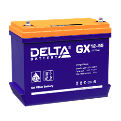 Аккумуляторная батарея DELTA BATTERY GX 12-55 - фото 13366042