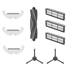 Комплект аксессуаров для робота-пылесоса Dreame D10s Plus (основная щетка - 1 шт., боковая щетка - 2 шт., фильтр - 3 шт., сменная салфетка - 3 шт.) - фото 13366904