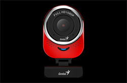Веб-камера Genius QCam 6000 красная (Red) new package, 1080p Full HD, Mic, 360°, универсальное мониторное крепление, гнездо для штатива - фото 13369613