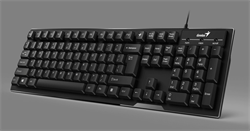 Клавиатура Genius Smart KB-102 Black USB (High Key Design), программируемая мультимедийная с технологией SmartGenius, классическая раскладка, глубокий ход клавиш,  влагоустойчивая, клавиш 105, провод 1.5 м - фото 13369680