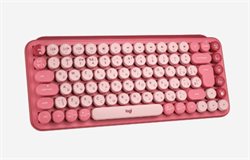 Клавиатура беспроводная Logitech POP KEYS, Heartbreaker Rose (M/N: YR0080/CU0021) - фото 13371675