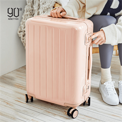 Чемодан NINETYGO Manhattan Frame Luggage  24" розовый - фото 13372676