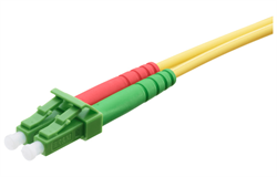 Коммутационный оптический кабель LC-Duplex APC - LC-Duplex APC, green/green, G.652.D, A/1, F8 2.0x4.1mm, 3 м.