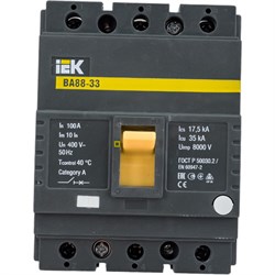 Автоматический выключатель IEK ВА88-33 - фото 13382983