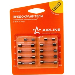 Стеклянные цилиндрические предохранители AIRLINE AFU-T-06 - фото 13494642