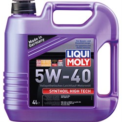 Синтетическое моторное масло LIQUI MOLY Synthoil High Tech 5W-40 SM/CF;A3/B4 - фото 13514334