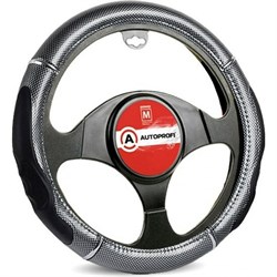 Оплетка руля AUTOPROFI GL-1025 CARBON M - фото 13521233