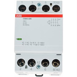 Модульный контактор ABB 40А АС-1, 4НО, катушка 230В AC/DC - фото 13528760