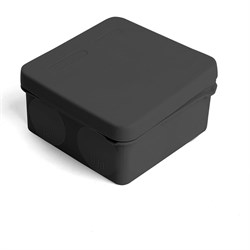 Разветвительная коробка Stekker EBX40-48-67, 2х компонентная, HF, 80х80х40мм, 8 вводов, IP67, черная (GE42435-05) - фото 13530750
