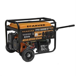 Бензиновый генератор Carver PPG- 8000E-3 - фото 13541385