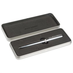 Ручка подарочная шариковая BRUNO VISCONTI "Boston", корпус серебро, 0,7 мм, футляр, синяя, 20-0357/10 - фото 13548157