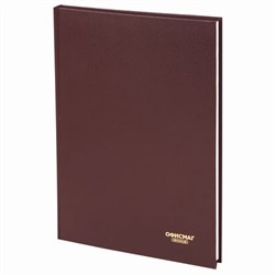 Книга учета 96 л., линия, твердая, бумвинил, блок офсет, А4 200х290 мм, ОФИСМАГ, 130178 - фото 13550658