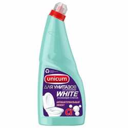 Средство для чистки унитазов и сантехники с гипохлоридом UNICUM, 750 мл, "White", дезодорирующий эффект - фото 13553387