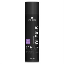 Полироль-пена для мебели 300 мл, PRO-BRITE OLEX-5 For Wood, очищает, придает блеск, аэрозоль, 115-03 - фото 13555785
