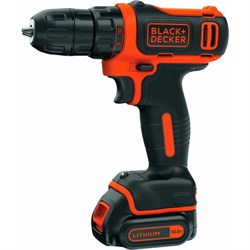 Аккумуляторная дрель-шуруповерт Black+Decker BDCDD12K1B - фото 13556283