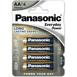 Батарейка Panasonic Everyday Power Standard LR6 AA 1.5В бл/4 щелочная - фото 13557633